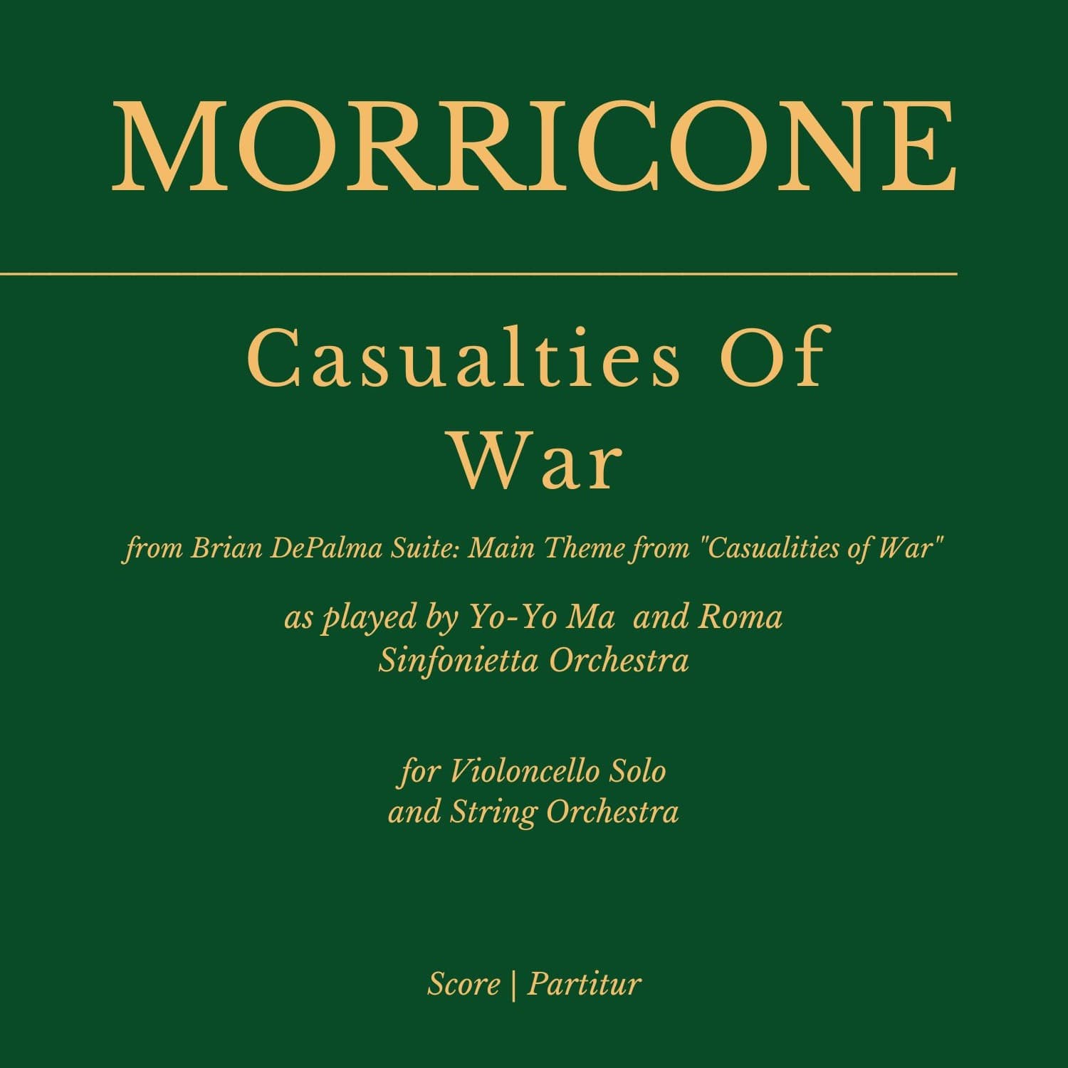 Casualties Of War -end Title (arr. Flavio Regis Cunha)