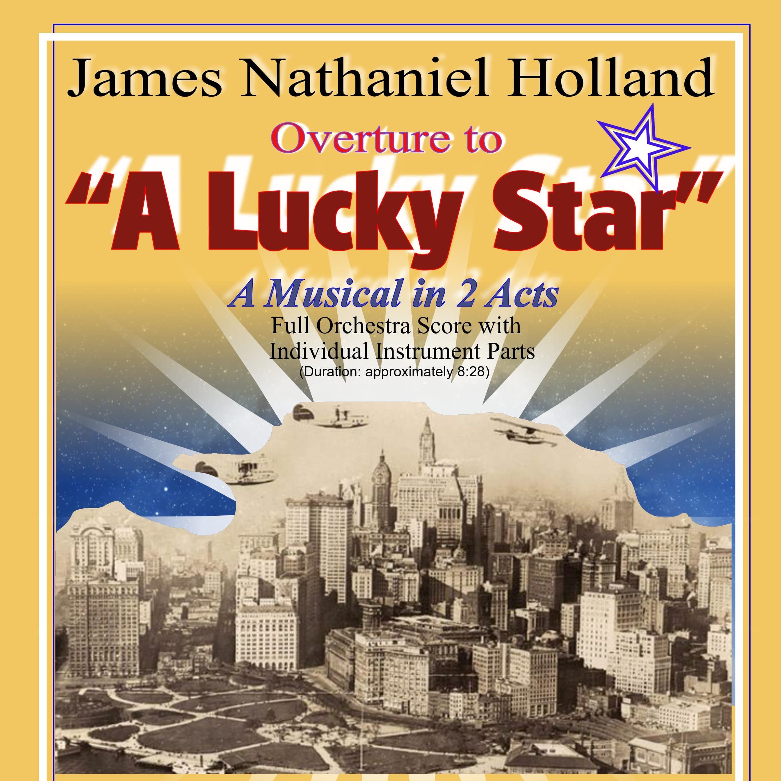 Overture to "A Lucky Star" A 1920s Musical, Full Orchestra Score and Individual Parts