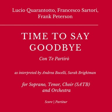 Time To Say Goodbye (arr. Flavio Regis Cunha)