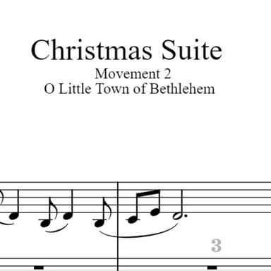 O Little Town Of Bethlehem (arr. Preston D. King)