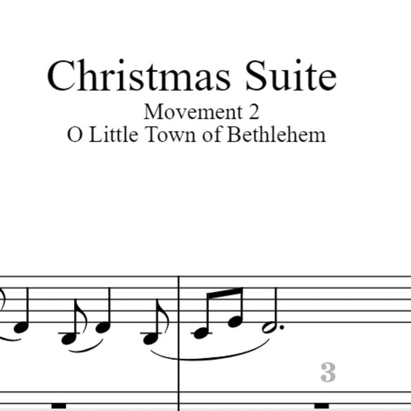 O Little Town Of Bethlehem (arr. Preston D. King)
