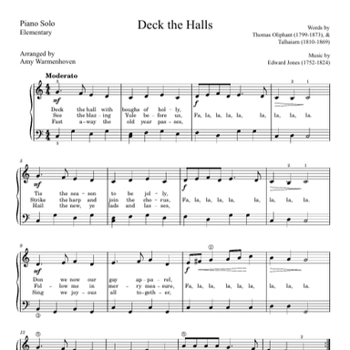 Deck the Halls (arr. Amy Warmenhoven)
