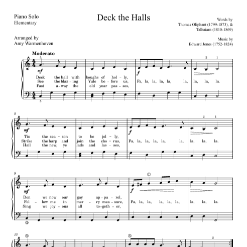 Deck the Halls (arr. Amy Warmenhoven)