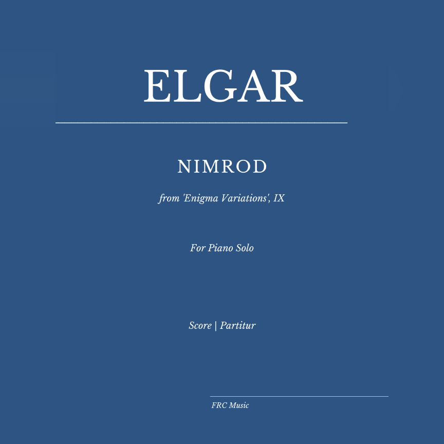 Nimrod (from 'Enigma Variations', IX) for Piano Solo (arr. Flavio Regis Cunha)