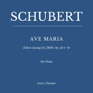 Schubert: Ave Maria for Piano Solo (Ellens Gesang III, D839, Op. 52 n º 6) (arr. Flavio Regis Cunha)
