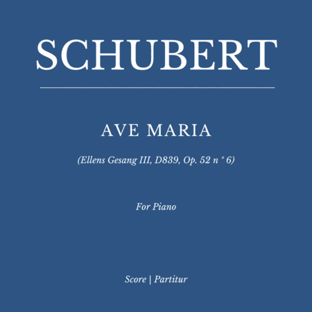 Schubert: Ave Maria for Piano Solo (Ellens Gesang III, D839, Op. 52 n º 6) (arr. Flavio Regis Cunha)