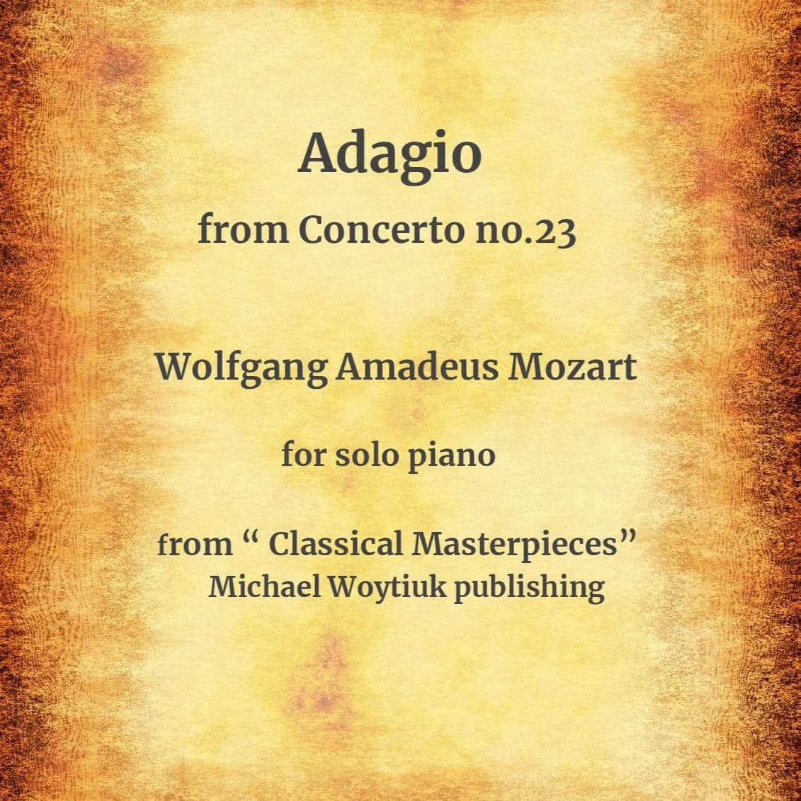 Adagio from Concerto no. 23 (arr. Michael Woytiuk)