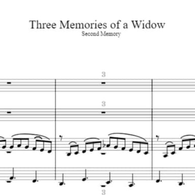 Three Memories of a Widow