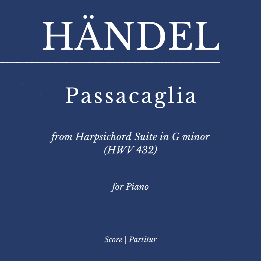 Händel: Passacaglia from Harpsichord Suite in G minor (HWV 432) for Piano (arr. Flavio Regis Cunha)