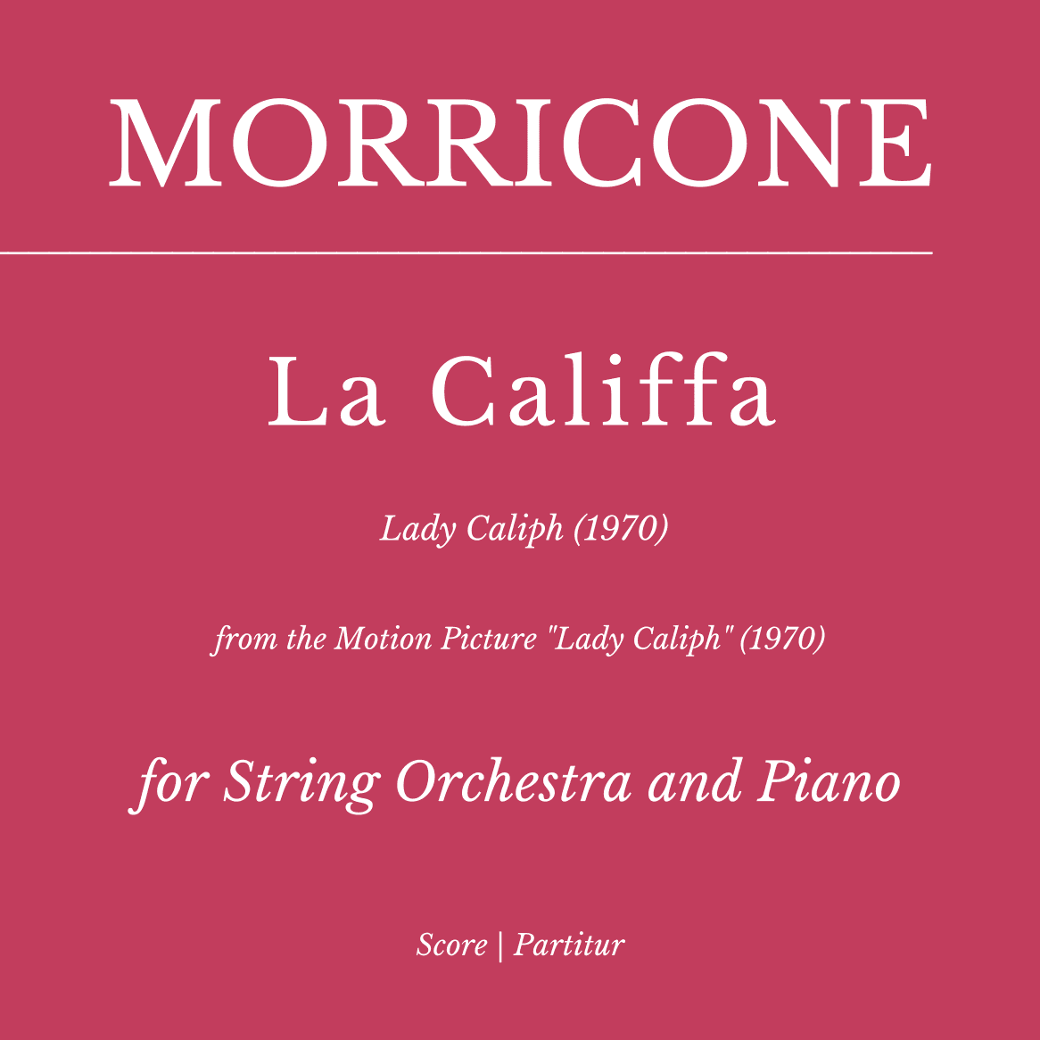 La Califfa (arr. Flavio Regis Cunha)
