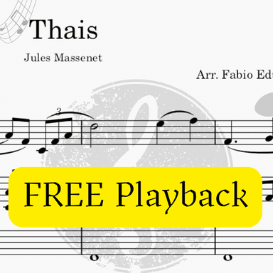 Thais (Meditation) - Free Mp3 Playback + Solo and Piano Parts (arr. Fabio Eduardo de Oliveira)