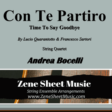 Con Te Partiro (time To Say Goodbye) (arr. Eve C. Mailly - Zene Strings)