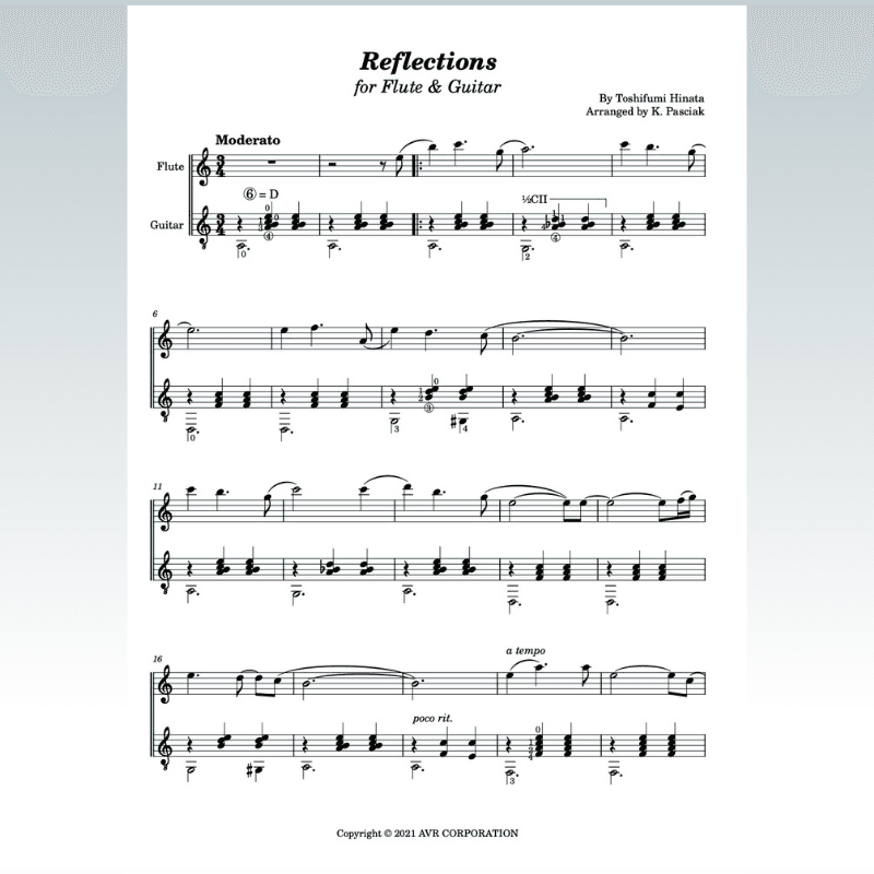 Reflections Toshifumi Hinata (arr. Kenneth Pasciak)