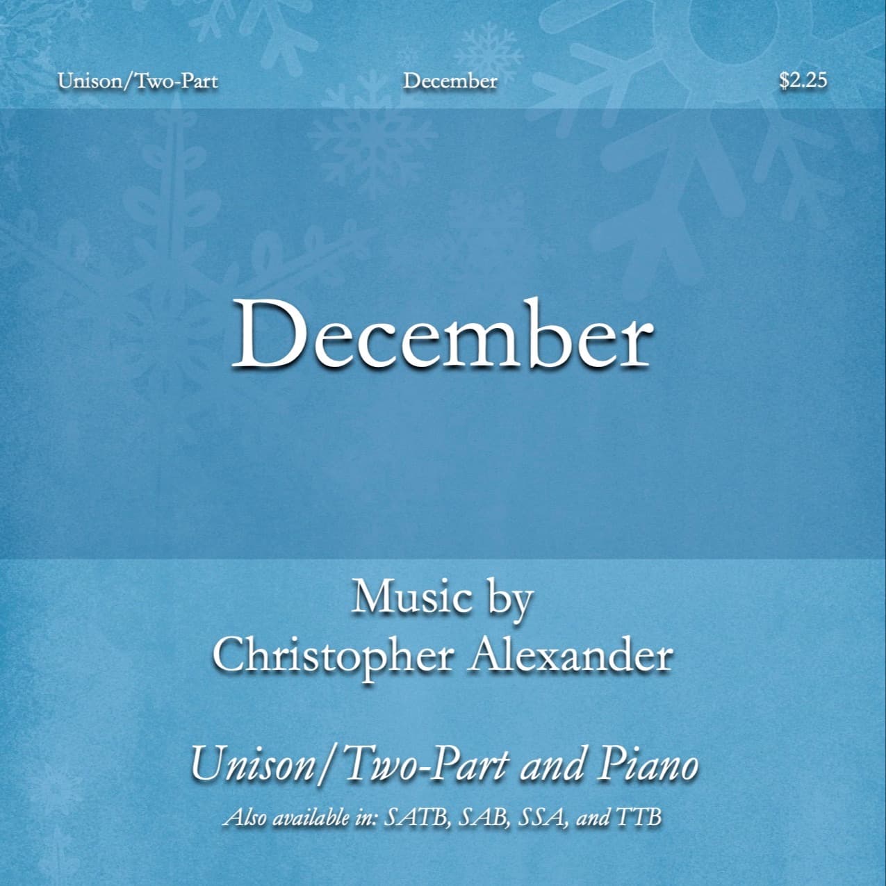 December (Unison/Two-Part)