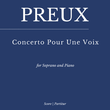 Concerto Pour Une Voix (arr. Flavio Regis Cunha)
