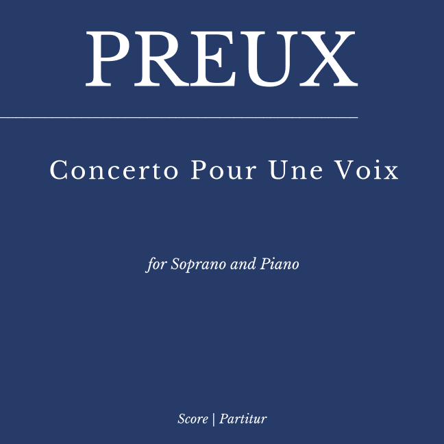 Concerto Pour Une Voix (arr. Flavio Regis Cunha)