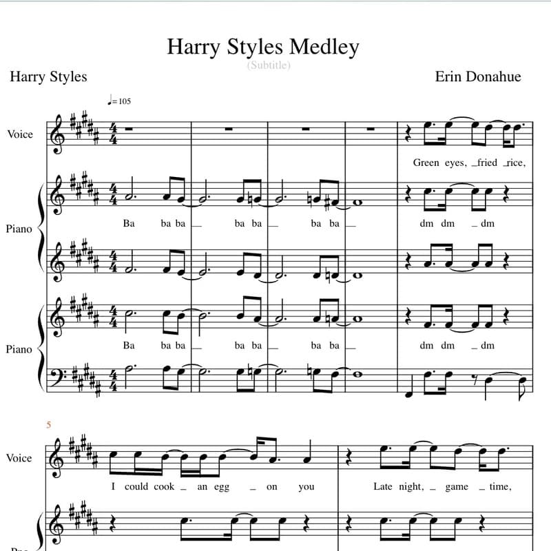 Harry Styles Medley