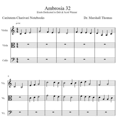 Ambrosia 32 for String Trio