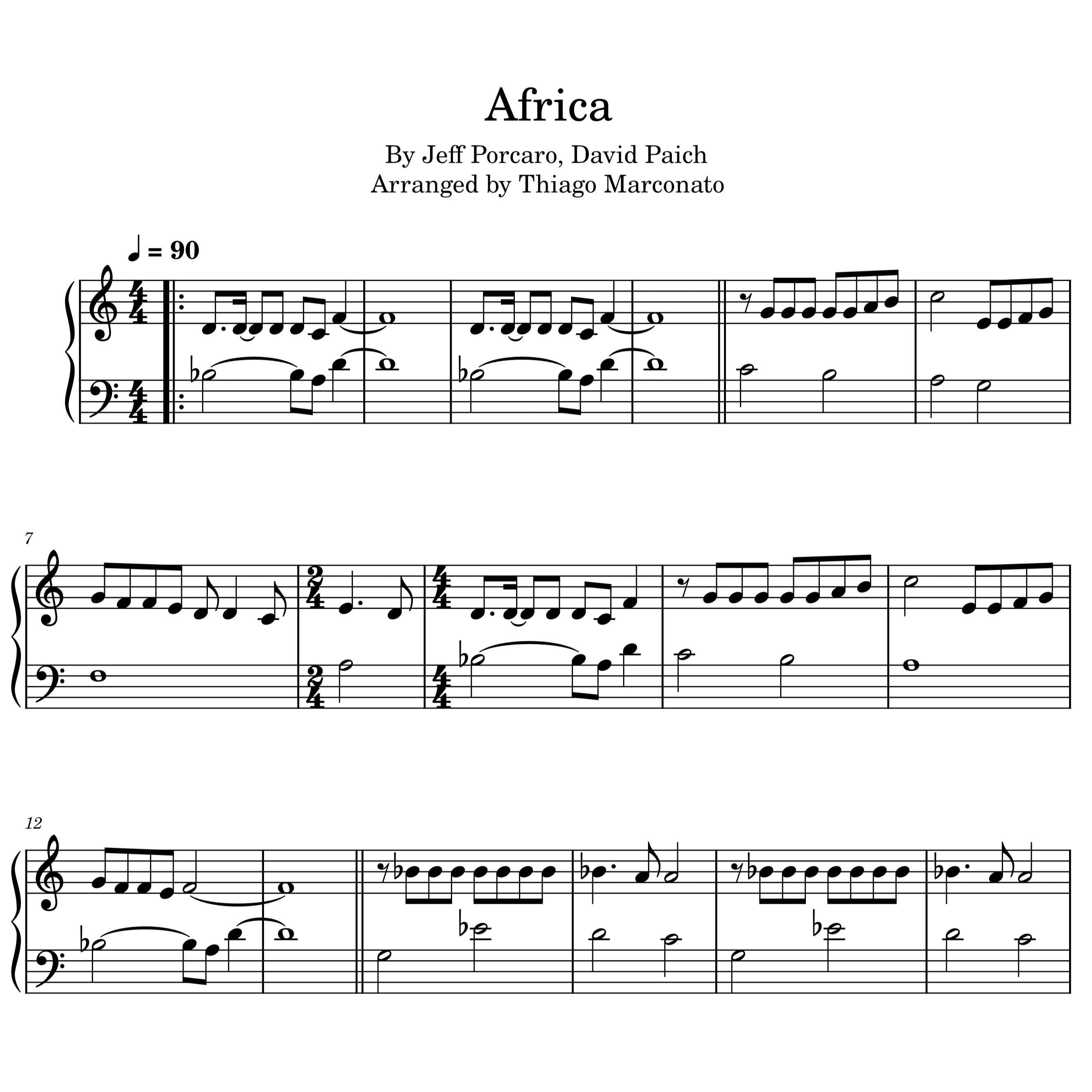Africa (arr. Thiago Marconato)