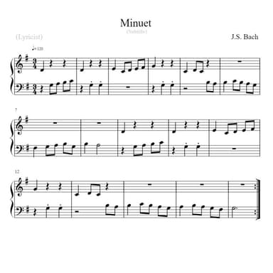 Minuet In G Major (arr. Linda Schooley)