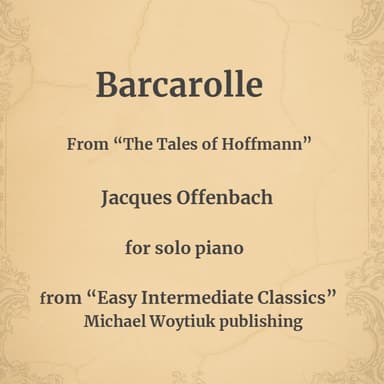 Barcarolle from the Tales of Hoffmann (arr. Michael Woytiuk)