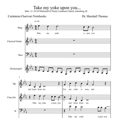 Take my yoke upon you...