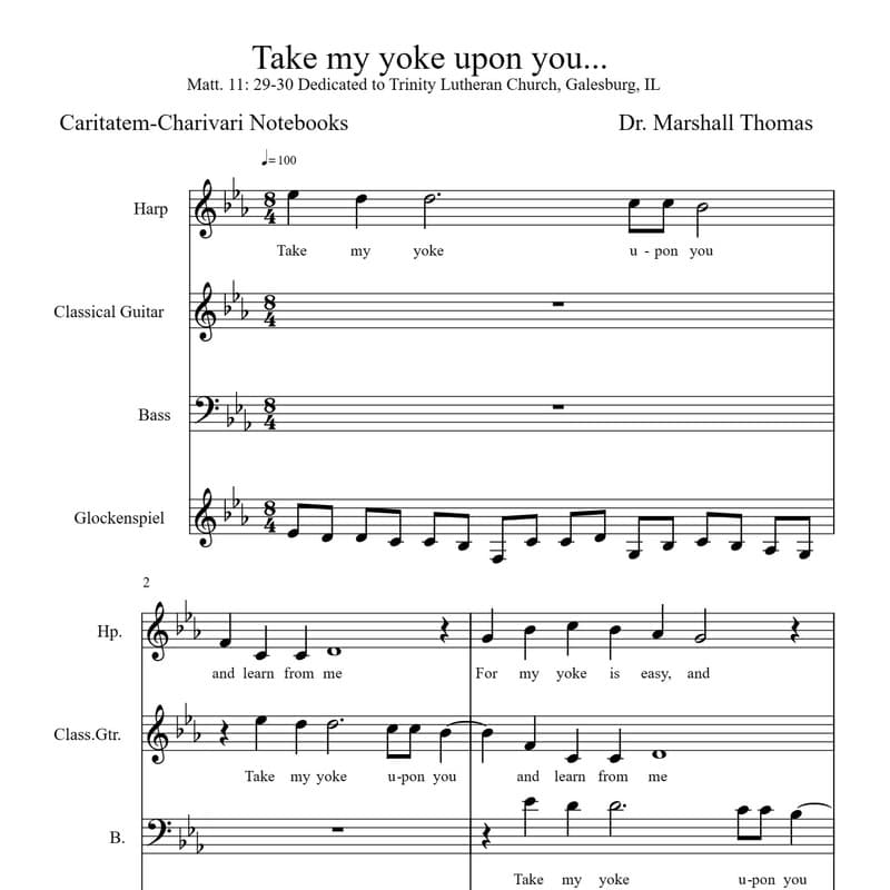 Take my yoke upon you...