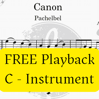 Canon Pachelbel + Free Mp3 Playback + Solo and Piano Parts (arr. Fabio Eduardo de Oliveira)