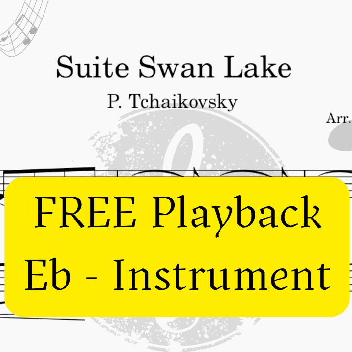 Swan Lake (Tchaikovsky) + FREE Mp3 Playback + Pdf Solo and Piano Parts (arr. Fabio Eduardo de Oliveira)