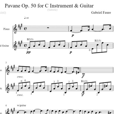 Pavane, Op. 50 (arr. Robert Clarke)