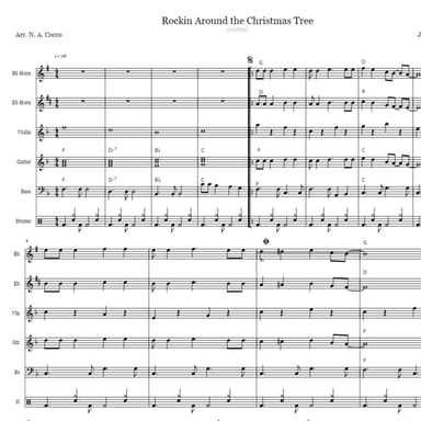 Rockin' Around The Christmas Tree (arr. Nicholas Cocco)