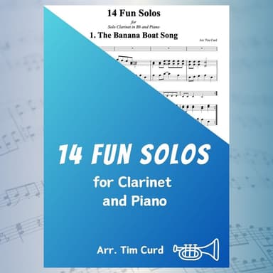 14 Fun Solos for Clarinet in Bb and Piano (arr. Tim Curd)
