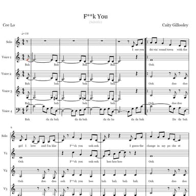 Fuck You (arr. Caity Gillooley)