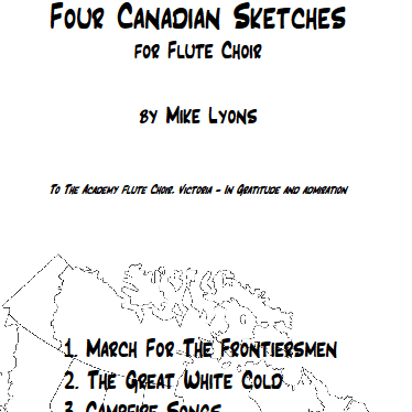 Four Canadian Sketches (8-part Flute Choir)