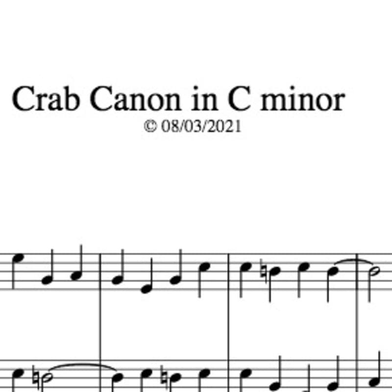 Crab Canon in C minor