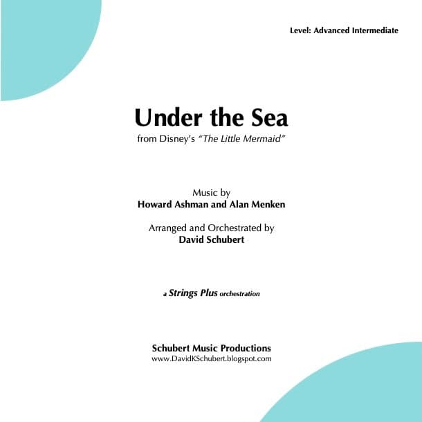 Under The Sea - Score Only (arr. David Schubert)