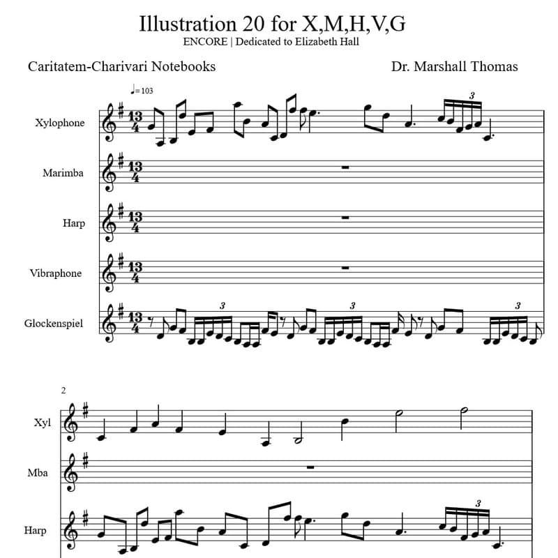 Illustration 20 for Harp & Pitched Percussion