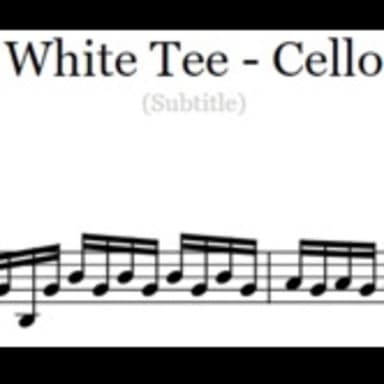 White Tee - Cello