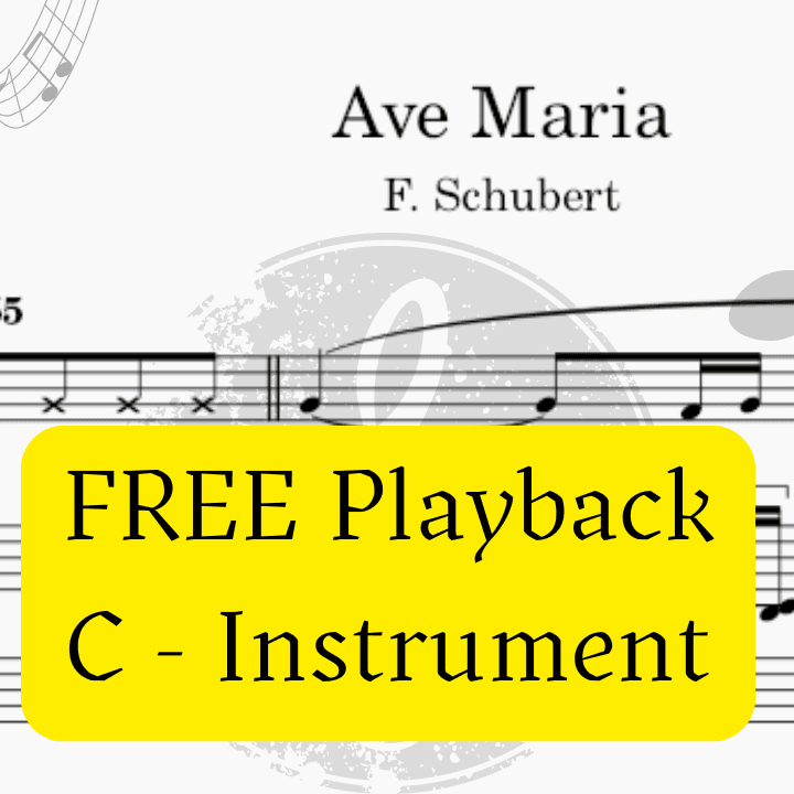 Ave Maria (Schubert) - Pdf Sheet Music + Mp3 Playback + Mp3 Demo (arr. Fabio Eduardo de Oliveira)