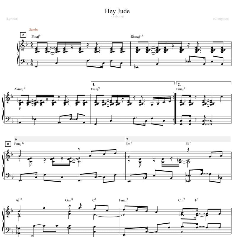 Hey Jude (arr. Jacob Koller)