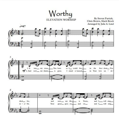 Worthy (arr. Julie A. Lind)
