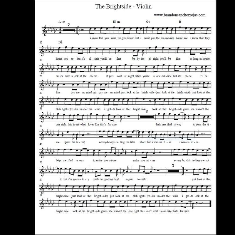 The Brightside - Violin