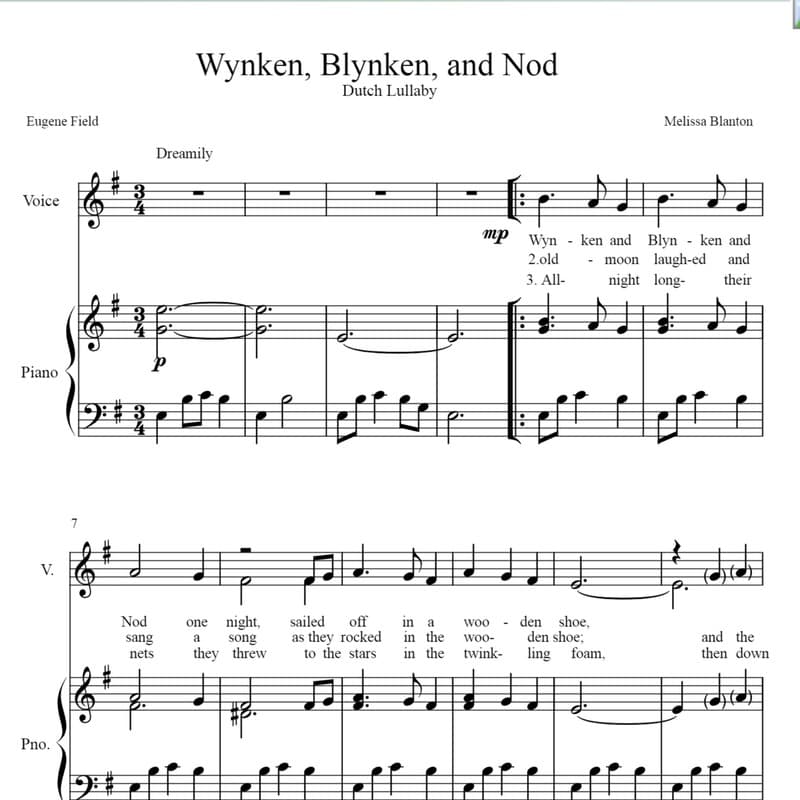 Wynken, Blynken, and Nod