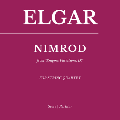 NIMROD from 'Enigma Variations', n. IX (for STRING QUARTET) (arr. Flavio Regis Cunha)