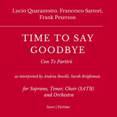 Con Te Partiro (time To Say Goodbye) (arr. Flavio Regis Cunha)
