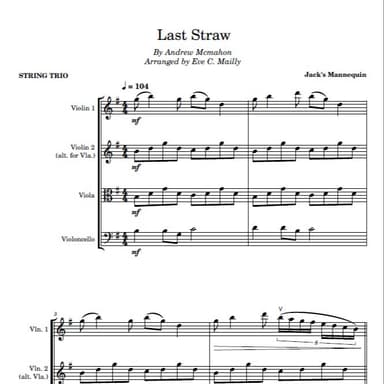 Last Straw (arr. Eve C. Mailly - Zene Strings)