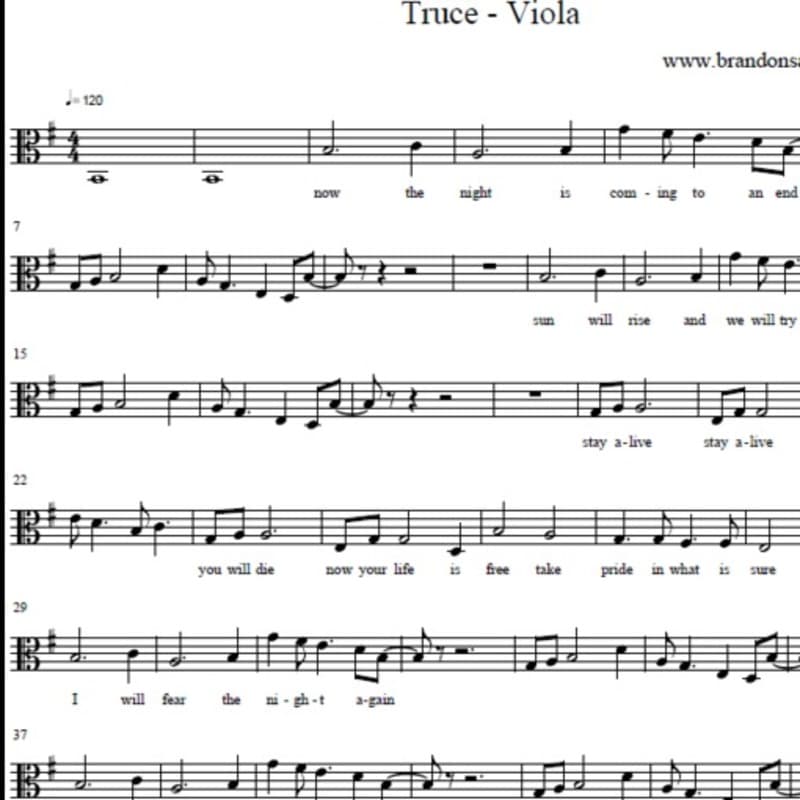 Truce - Viola