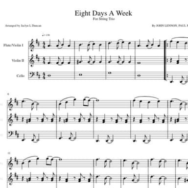 Eight Days A Week (arr. Jaclyn Duncan)