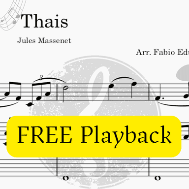 Thais (Meditation) - Free Mp3 Playback + Solo and Piano Parts, (arr. Fabio Eduardo de Oliveira)