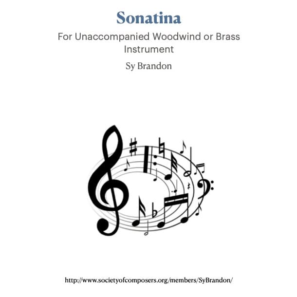Sonatina for Unaccompanied Trumpet, Clarinet, Bass Clarinet or Euphonium TC